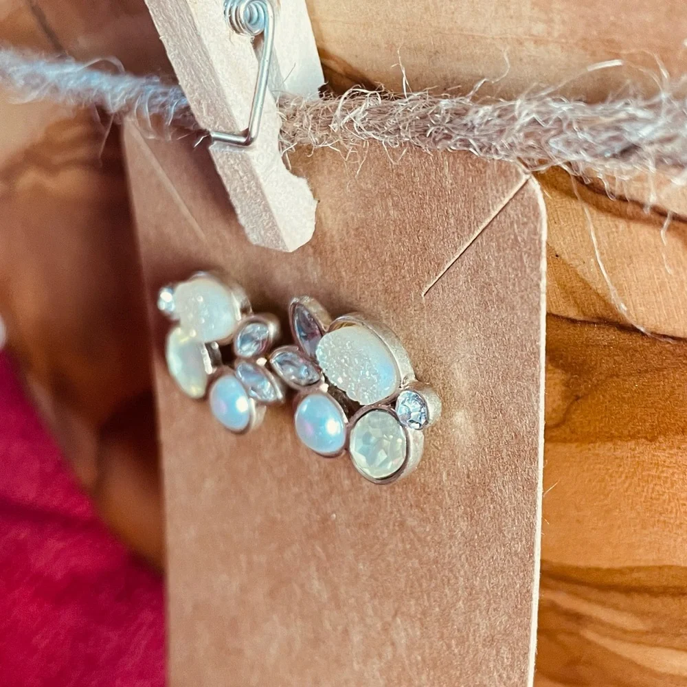 Vintage Cluster Stud Earrings